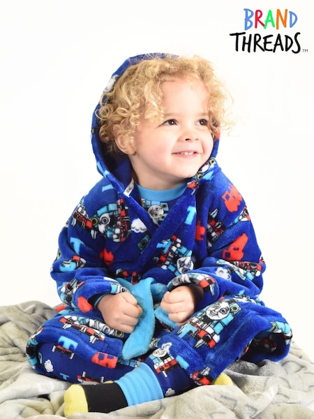 Brand Threads Blue Thomas the Tank Engine Boys Dressing Gown (U74548) | £23