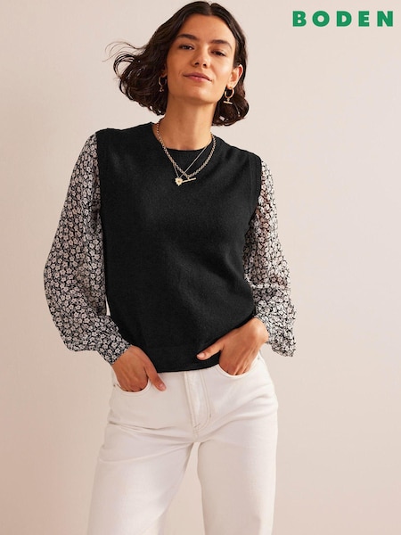 Boden Black Eva Cashmere Tank (U74571) | £110