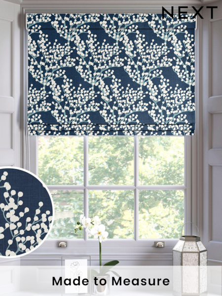 Blue Grove Made To Measure Roman 100% Cotton Blind (U75437) | £52