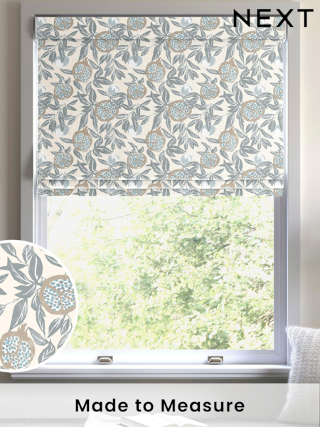 Green Halo Made To Measure Roman 100% Cotton Blind (U75443) | £52