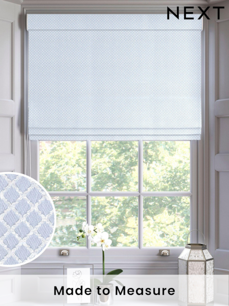 Blue Kyoto Made To Measure Roman Blind (U75466) | £79