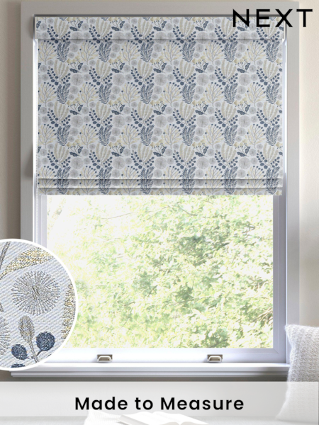 Blue Lotus Made To Measure Roman Blind (U75477) | £79