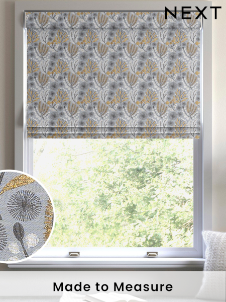 Grey Lotus Made To Measure Roman Blind (U75479) | £79