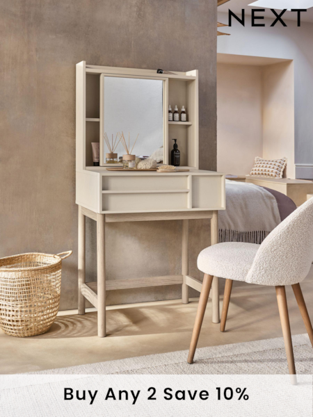 Cream Finsbury Dressing Table (U75664) | £299