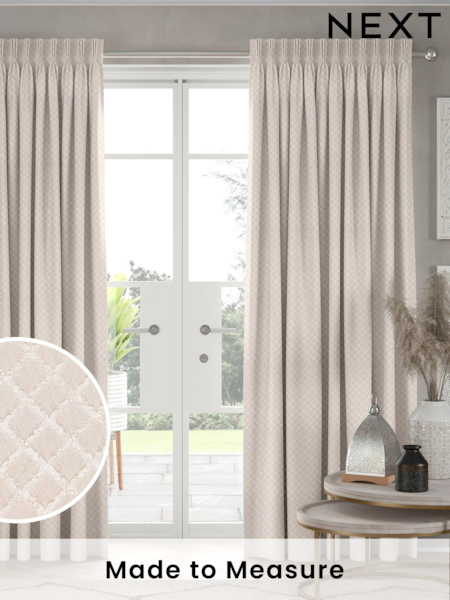 Natural Taupe Kyoto Made To Measure Curtains (U76045) | £100