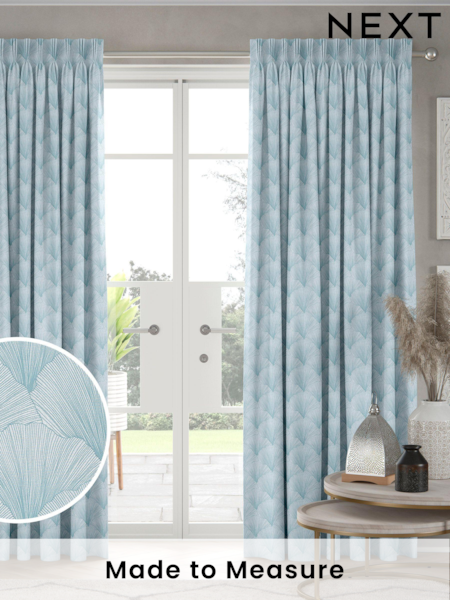Spa Teal Merritt Made To Measure Curtains (U76061) | £100