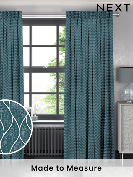 Emerald Green Molton Made To Measure Curtains (U76062) | £100