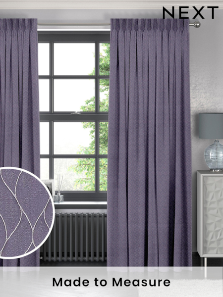 Iris Purple Molton Made To Measure Curtains (U76064) | £100