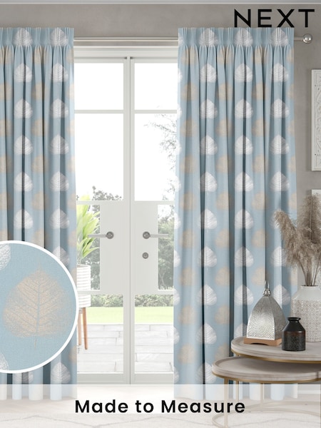 Duck Egg Blue Niven Made To Measure Curtains (U76067) | £109