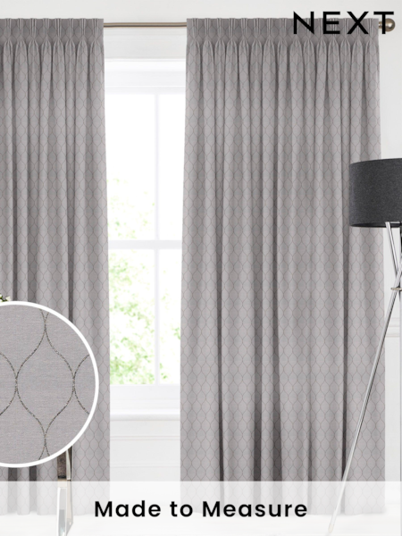 Graphite Salli Made To Measure Curtains (U76181) | £100