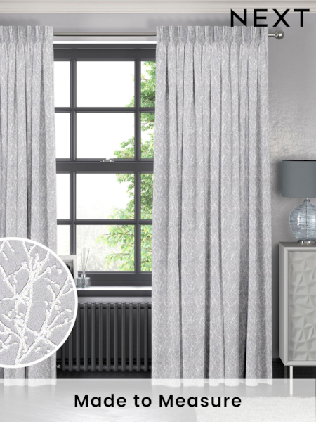 Graphite Grey Sidley Made To Measure Curtains (U76194) | £100
