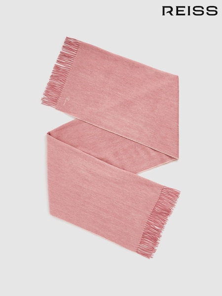Reiss Blush Picton Wool-Cashmere Scarf (U76809) | £88