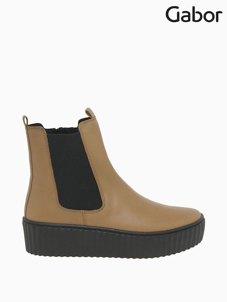 Gabor Natural December Chino Chelsea Type Boots (U77559) | £75