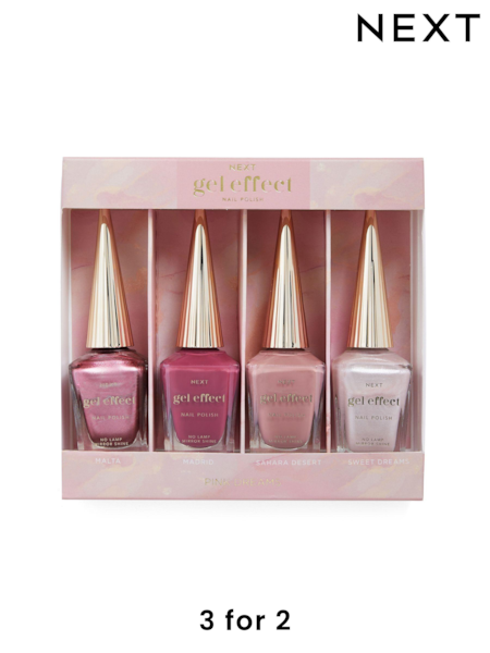 Set of 4 Gel Effect Nail Polish Gift Set (U77590) | £18