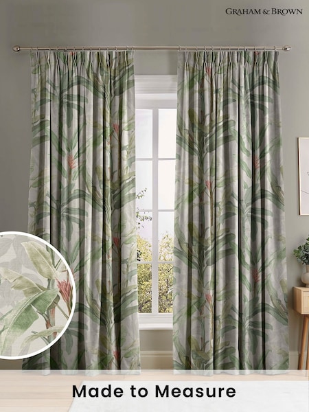 Graham & Brown Powder Natural Borneo Made to Measure Curtains (U77811) | £119