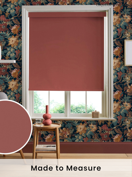 Graham & Brown Orange Alizarin Made to Measure Roller Blind (U77953) | £58