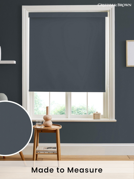 Graham & Brown Black Drama Made to Measure Roller Blind (U77957) | £58