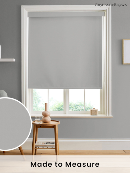 Graham & Brown Grey Indian Made to Measure Roller Blind (U77958) | £58