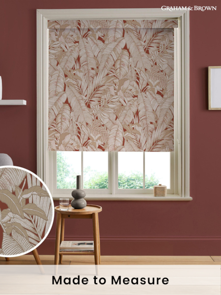 Graham & Brown Alizarin Red Paradys Made to Measure Roller Blind (U77961) | £58