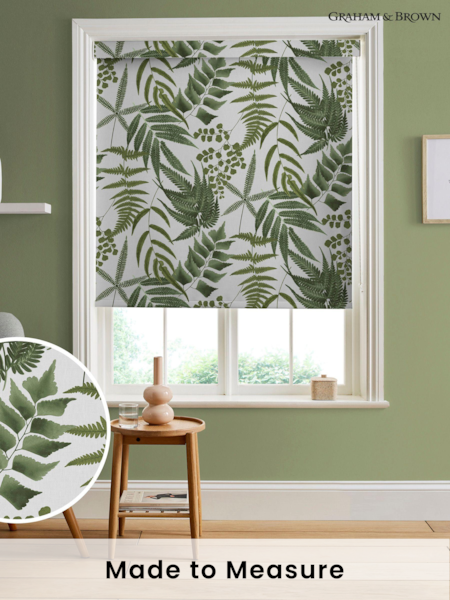 Graham & Brown Lush White Midsummer Made to Measure Roller Blind (U77963) | £58
