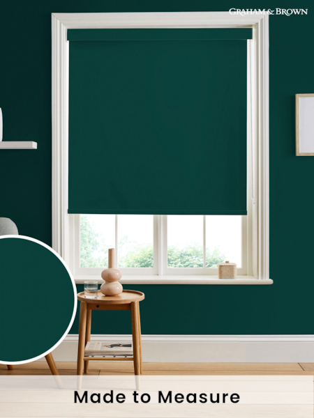 Graham & Brown Dark Green Glasshouse Made to Measure Roller Blind (U77966) | £58