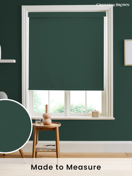 Graham & Brown Green Adeline Made to Measure Roller Blind (U77967) | £58