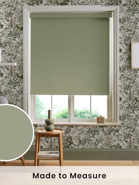 Graham & Brown Green Sage Made to Measure Roller Blind (U77969) | £58