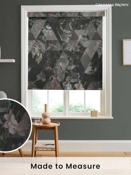 Graham & Brown Moonstone Grey Timepiece Made to Measure Roller Blind (U77976) | £58