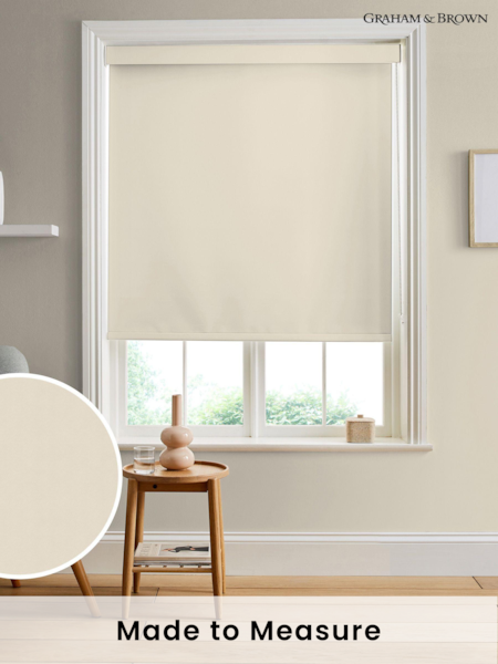 Graham & Brown Cream Beige Cambridge Made to Measure Roller Blind (U78039) | £58