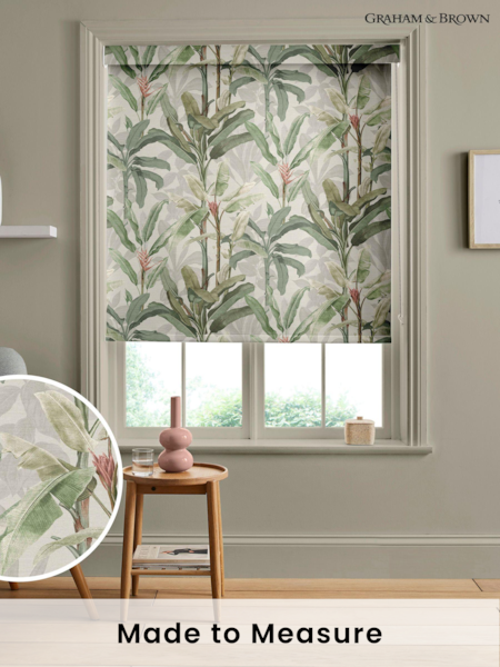 Graham & Brown Powder Natural Borneo Made to Measure Roller Blind (U78098) | £58