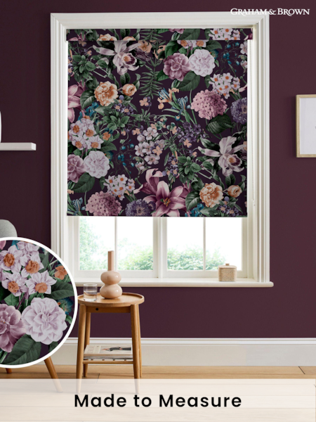 Graham & Brown Amethyst Purple Glasshouse Made to Measure Roller Blind (U78116) | £58