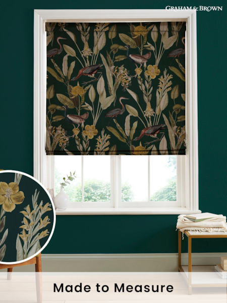 Graham & Brown Green Glasshouse Made to Measure Roman 100% Cotton Blind (U78178) | £99