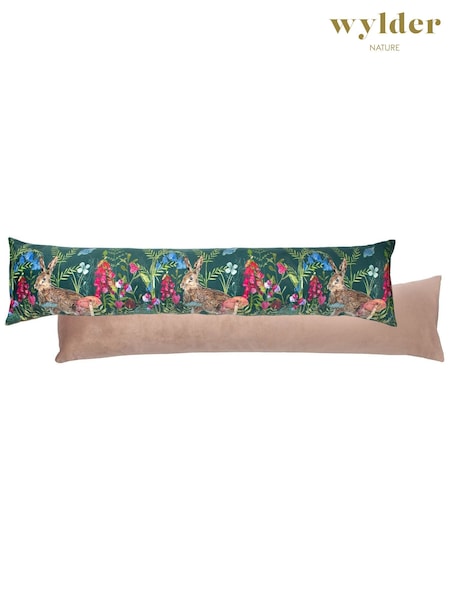 Wylder Green Willow Hare Printed Velvet Draught Excluder (U78198) | £22