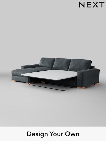 Plush Chenille/Slate Blue Houghton Deep Relaxed Sit (U79387) | £2,825