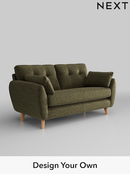Plush Chenille/Moss Green Wilson Buttoned Back (U79421) | £950