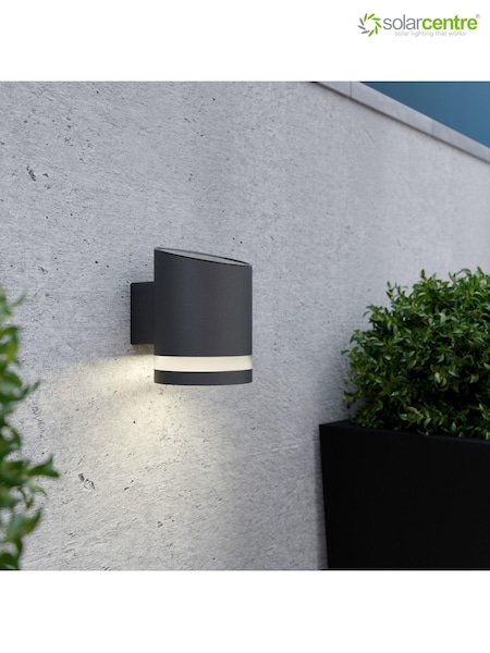 SolarCentre Grey Truro Solar Outdoor Wall Light (U79902) | £25