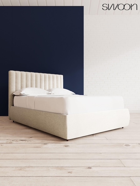 Swoon Houseweave Natural Chalk Porlock Divan Bed (U80522) | £1,139 - £1,229