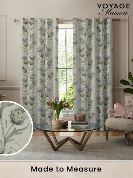 Voyage Glen Purple Thistle Made to Measure Curtains (U81498) | £109