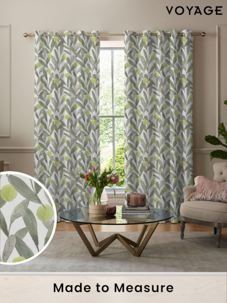 Voyage Sage Green Enso Made to Measure Curtains (U81507) | £109
