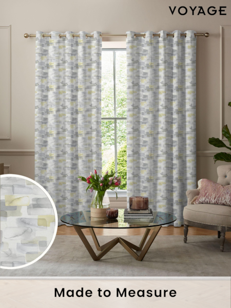 Voyage Lemon Yellow Salinas Made to Measure Curtains (U81509) | £109