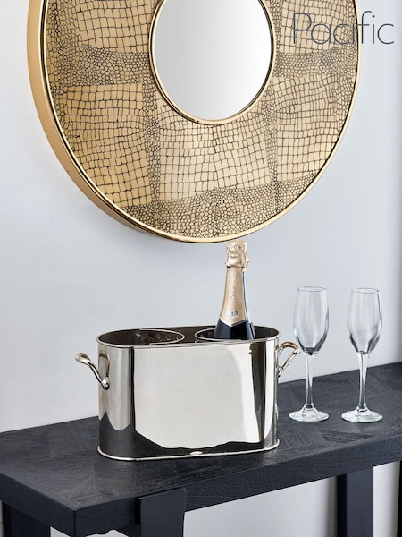 Pacific Silver/White Shiny Wine Holder (U81521) | £150