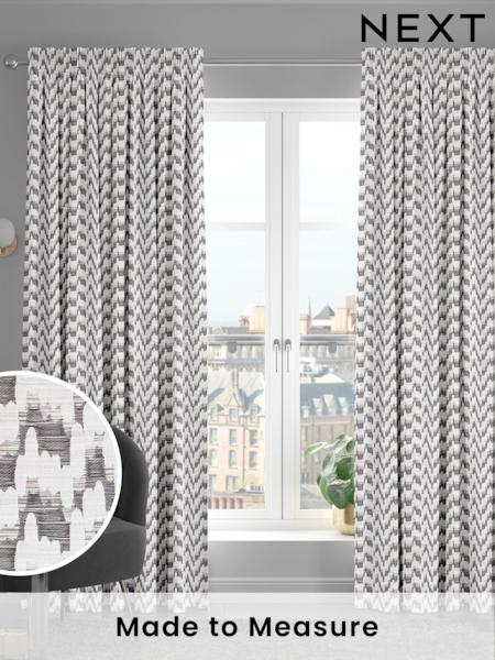 Grey Toro Made To Measure Curtains (U82004) | £100