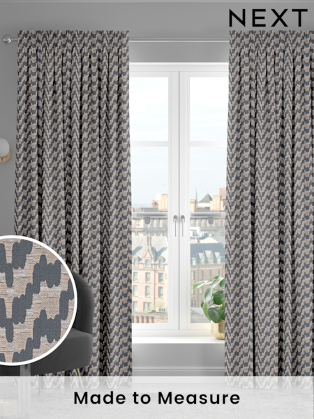 Grey Toro Made To Measure Curtains (U82006) | £100