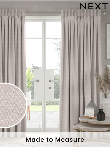 Silver Ziggy Made To Measure Curtains (U82011) | £109