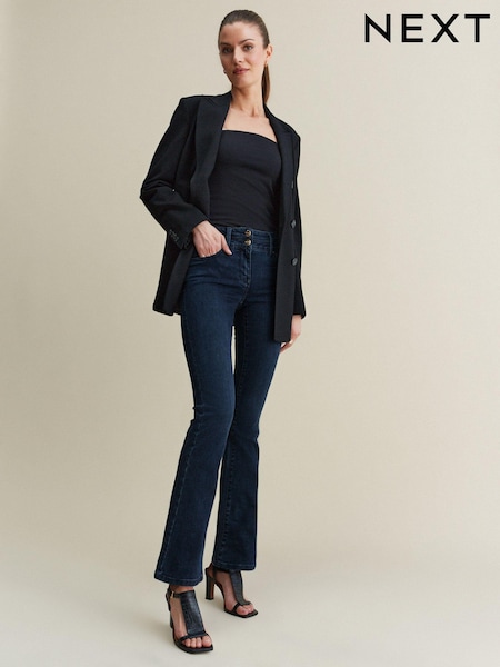 Inky Blue Denim Slim Lift And Shape Bootcut Jeans (U83106) | £48