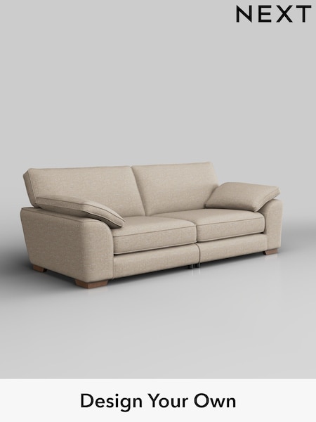 Boucle Weave Easy Clean/Dark Natural Stamford Grand Relaxed Sit (U83275) | £1,699