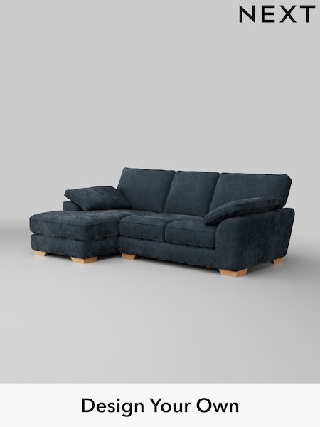 Distressed Velour/Midnight Blue Stamford Grand Relaxed Sit (U83295) | £2,275