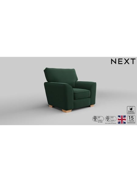 Plush Velvet Easy Clean/Bottle Green Stamford Grand Relaxed Sit (U83302) | £799