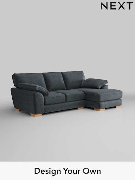 Plush Chenille/Slate Blue Stamford Grand Relaxed Sit (U83306) | £2,275