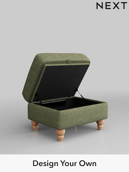 Chunky Boucle Easy Clean/Mid Green Ashford Relaxed Sit (U83896) | £499